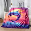 1pc Dolphin Printing Lightweight Flannel Blanket, Comfortable and Warm Blanket, for Camping Sofa Bed and Couch Office, Gift