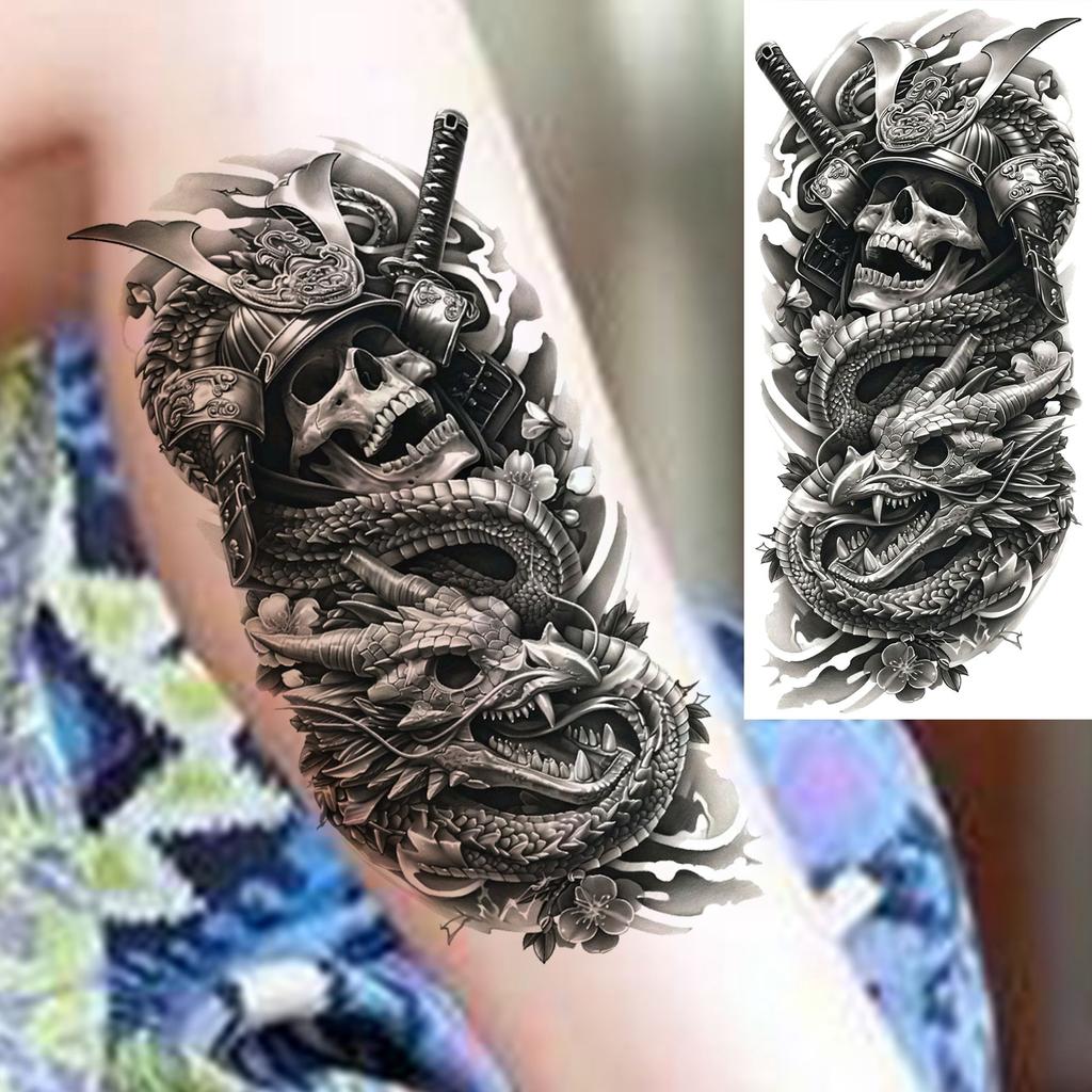 1 Foglio Tatuaggi Temporanei Drago Cobra Serpente Aggressivi Per Uomini Donne Braccio Tatuaggi Impermeabile Realistico Falso Tatuaggio Adesivo Lunga Durata