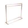 Large 30cm Doll Clothes Rack with 10 Hangers Rose Gold for 1/6 Scale Dolls Long Dress Storage 30x35cm