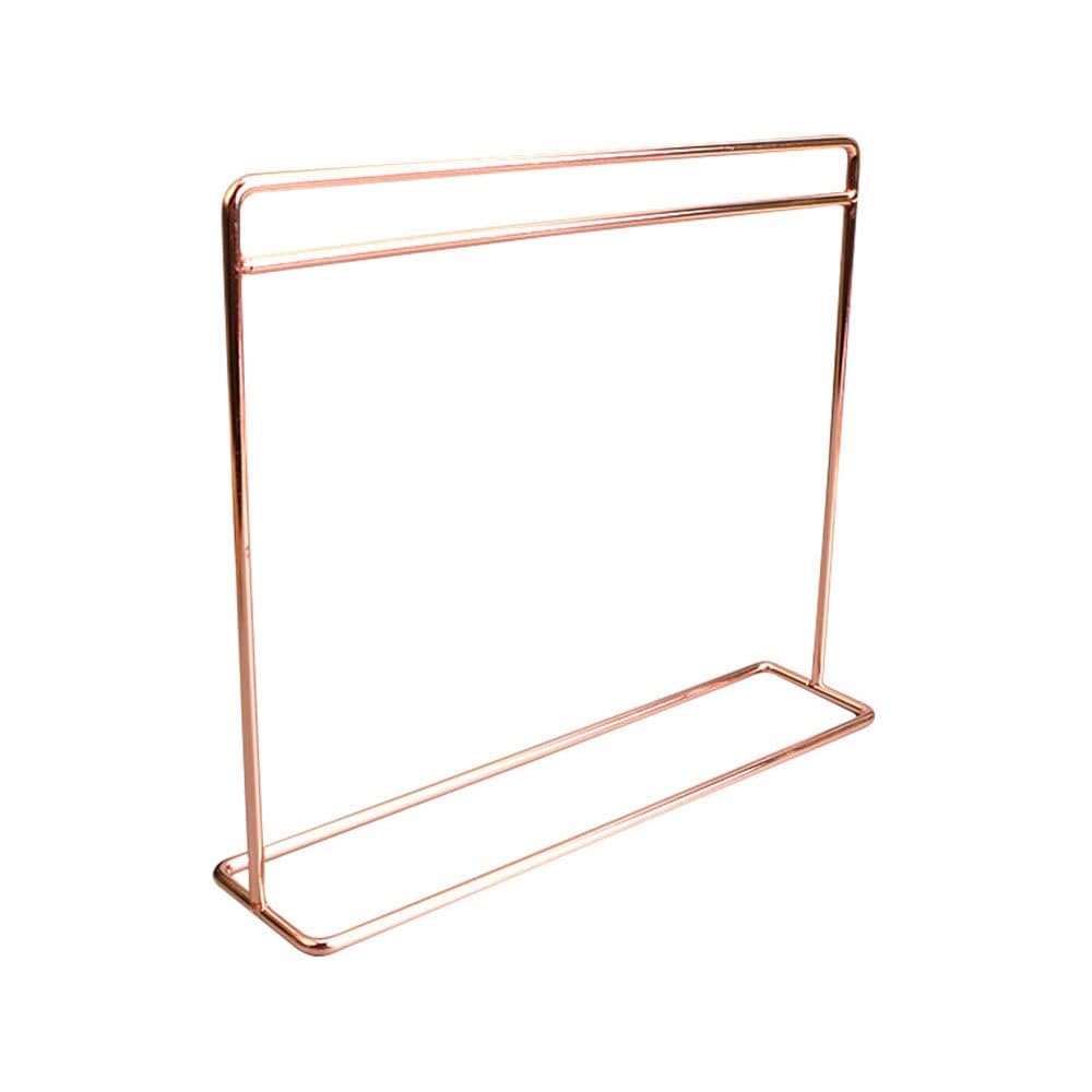 Large 30cm Doll Clothes Rack with 10 Hangers Rose Gold for 1/6 Scale Dolls Long Dress Storage 30x35cm