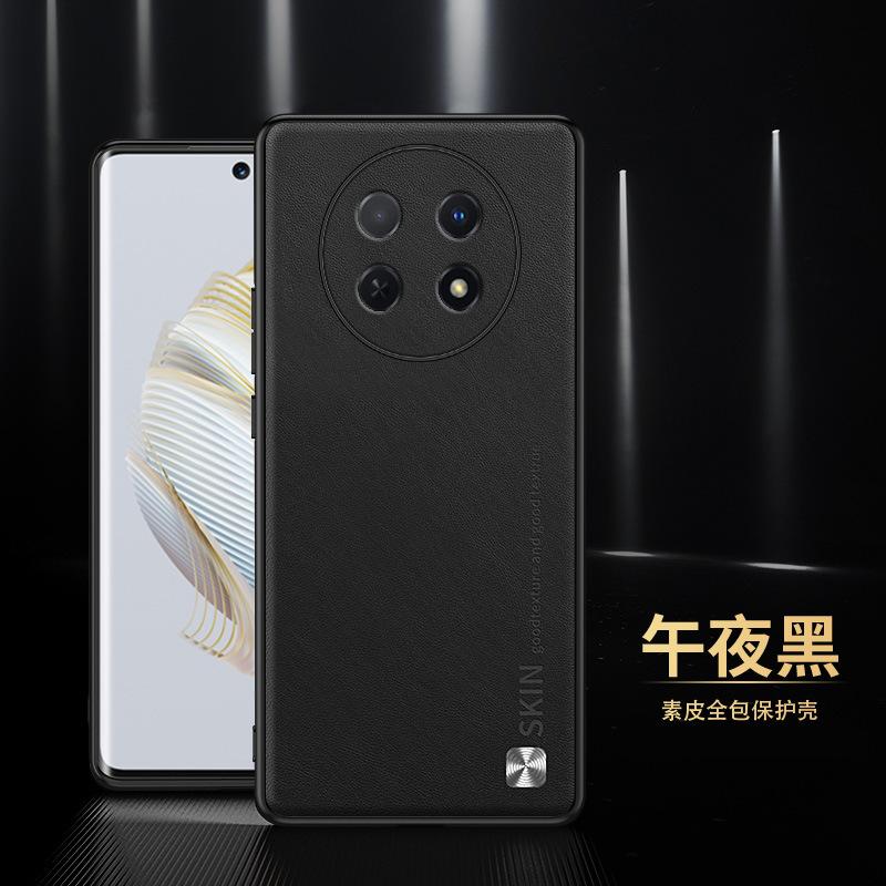 Applicable To oppoA5Pro Mobile Phone Case Lens All-inclusive Square Plain Leather Soft Case Anti-drop Protective Cover CD Pattern Wholesale A3
