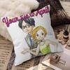 Your Lie In April Anime Decorative Room Aesthetics Pillow Case Home Decor Bedroom Sofa Bed Couch Pillow Cover 45x45