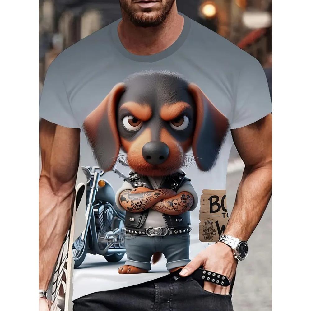 Grumbling Cat Squirrel Pattern T Shirt For Men Funny Animals 3D Printed Tees Casual Short Sleeve Round Neck Tops Street Kids T-Shirts