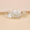 New Elegant Pearl Crystal Hairpin Wedding Bridal U-shaped Metal Hair Comb Forks for Women Hairstyle Clips Jewelry Accessories