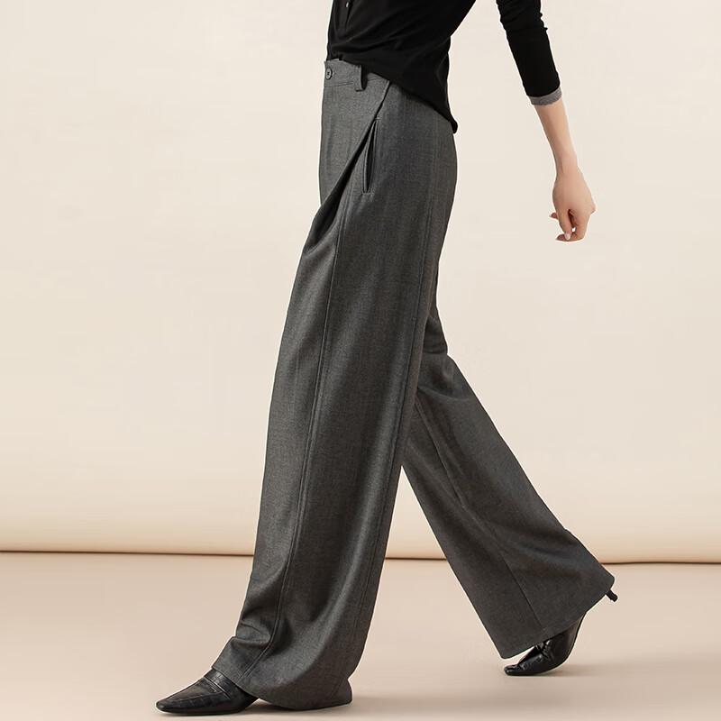 Fanzhen Women's Draped Wide-Leg Trousers
