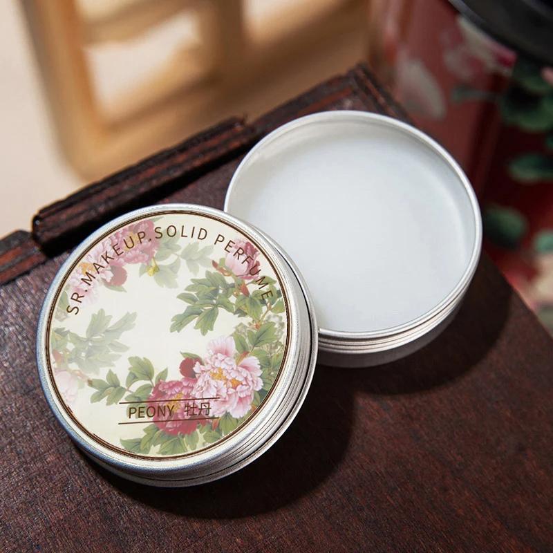 Solid parfyme Bærbar Solid Balm Langvarige dufter Friske og elegante kvinnelige solide parfymer Kroppsaroma Deodorant