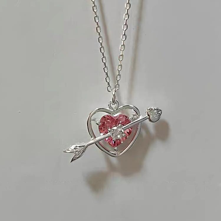 

Элегантное жемчужное ожерелье со стразами, кулон в форме сердца, колье для женщин, розовый кристалл, вечерние аксессуары, ювелирные изделия, подарки