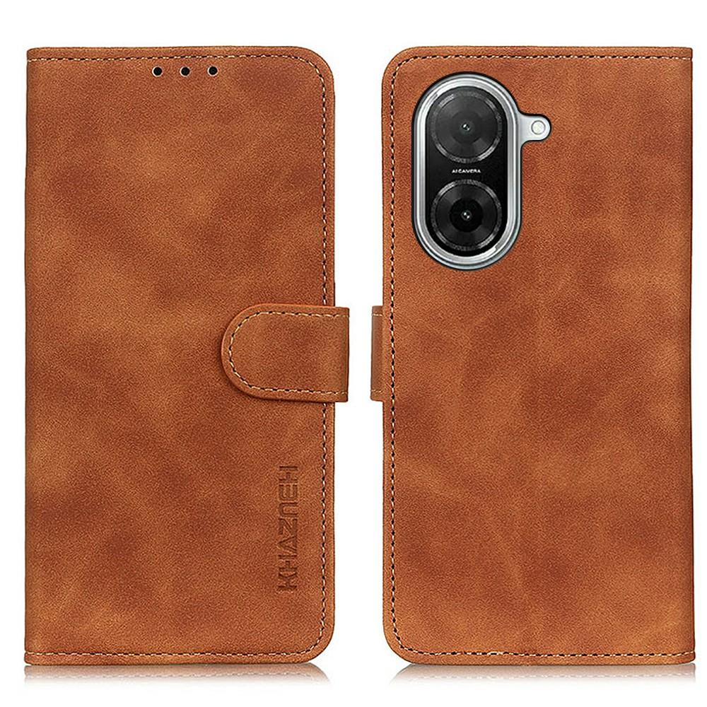 

KHAZNEH Для Xiaomi Redmi A5 4G (171.7*77.8*8.3мм)/Чохол для Poco C71 4G зі штучної шкіри з ретро-текстурою Brown