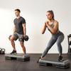 Adjustable Fitness Stepper, with Non-Slip Surface, for Home, Gym, Office Workout, Grey