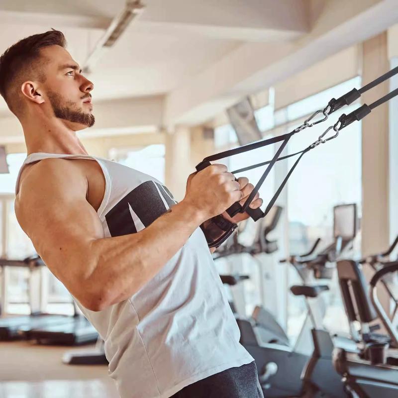 Gym Grip Resistance Bands Handles Fitness Anti-slip Grip Strong Nylon Webbing Grip Puller Handle Gantry Accessory Multifunction