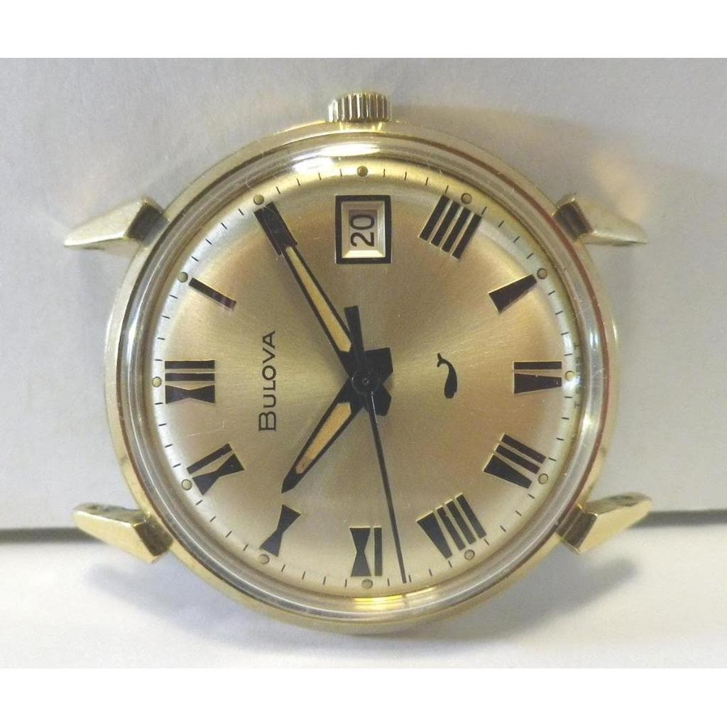 Used 1968's ~ 'Vintage BULOVA MENS 10K gold plated For everyday use