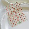 Watermelon Nail Art Stickers with 3D Relief - Cute Cartoon Floral Design, Self-Adhesive Decals for Adult Women,Nail Art Accessories