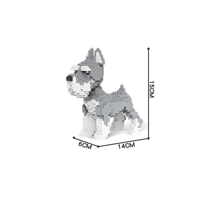 Cartoon Animal Building Blocks Creative Pet Dog Assembly Toy Diy Educational Puzzle Parent-Child Interactive Toy Gifts