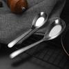 Stainless Steel Soup Spoon with Deep Head Mirror Polished Dessert Eating Spoon Heavy-Duty Tableware for Home Restaurant