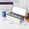 6 Compartment Seasoning Case Bar Condiment Box Holder Bar Drinks Fruit Garnish Cocktail Lime Lemo Snack Container Storage Box