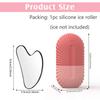 New Ice Face Roller Stainless Steel Gua Sha Tool Set Skin Care Beauty Set Face Massage Roller Lifting Contouring Tool Reusable