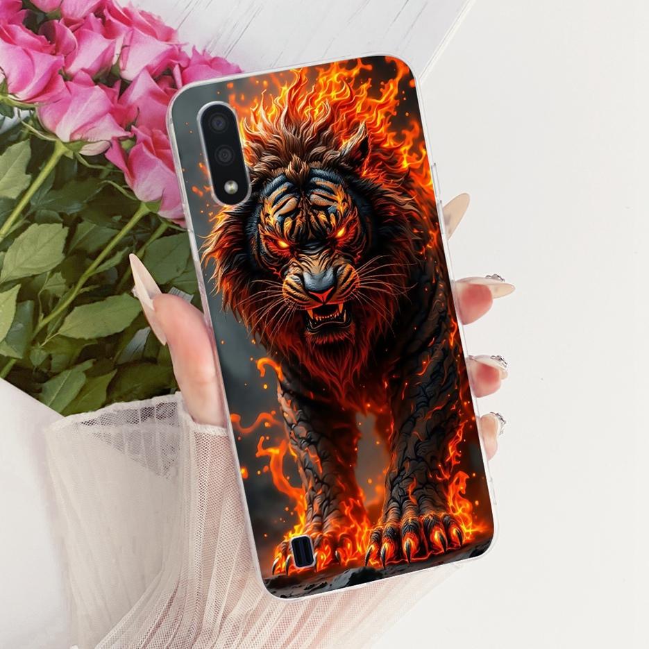 For Samsung Galaxy A01 Case SM-A015F Luxury Butterfly Tree Painted Cover Soft Silicone Case For Samsung A01 M 01 Galaxy M01 Bags