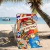 Customizable personalized beach towels Paddington Bear themed designs.Suitable for the beach, yoga, sports;ideal as beach accessories