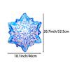 12er-Pack Blaue Schneeflocken-Alufolie-Ballons, Ballons mit Winter-Thema, Geeignet für Weihnachten, Weihnachtsfeiern, Wi