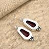 Red Garnet Gemstone 925 Sterling Silver Handmade Wonderful Jewelry Earring