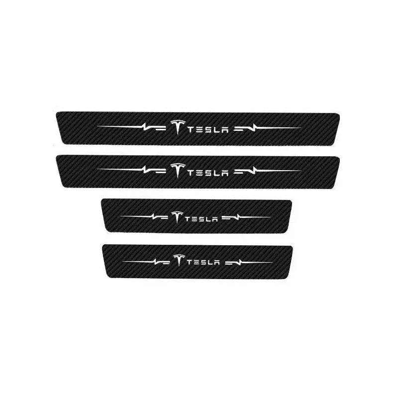 CPSSA1 Car Door Threshold Anti Scratch Tape Stickers Trunk Door Sill Protective Strip for Tesla Model 3 Y S X Roadster P75D P85D P100D