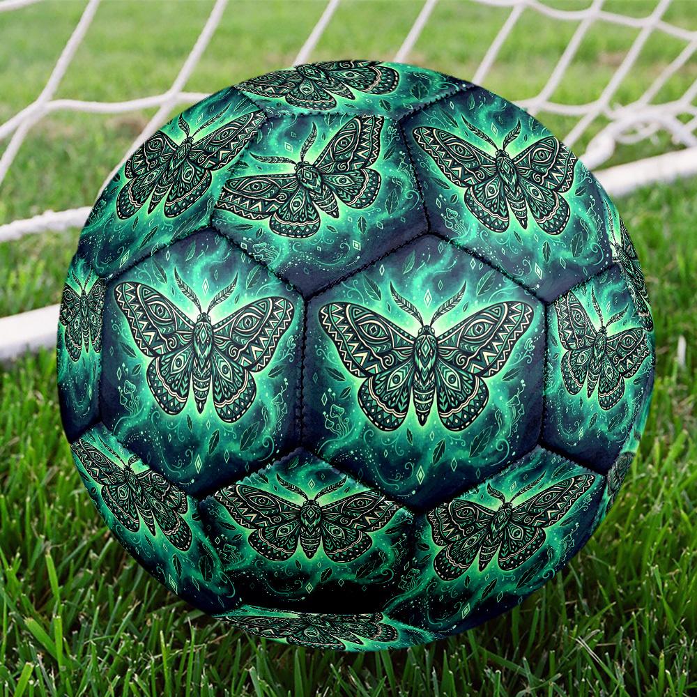 1pc Moth Themed Soccer Ball, Size 5, Lightweight PVC Material, Outdoor Training Soccer Ball Gift. q62297