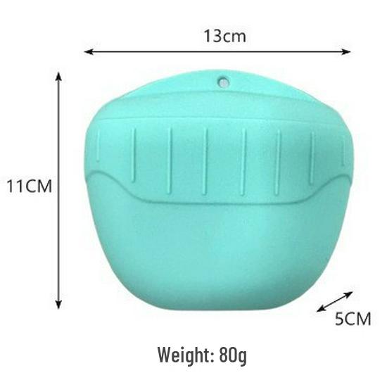 Portasacchetti in Silicone per Cani - Marsupio da Cintura per Addestramento all'Aperto