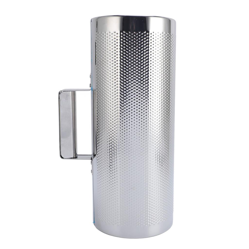 Guiro Instrument 32x13cm Open Design Stainless Steel Guiro Shaker with Scraper for Jazz Band Concert Stage Performance