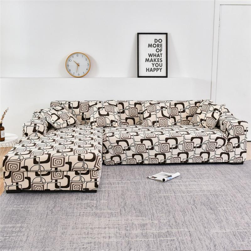 Elastic Slipcover Sofa Cover for Living Room All-inclusive Slip-resistant Sectional Corner Couch Cover Sofa Towel 1/2/3/4-seater