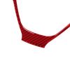 3Pcs Red Carbon Fiber Steering Wheel Cover Trim For Bmw X3 F25 X4 F26 2011-2017