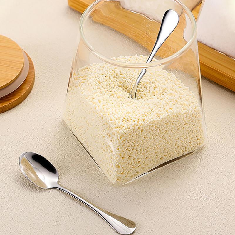 3/5 Pezzi Mini Misurini da Caffè in Acciaio Inossidabile Cucchiaio Caffè Tè Gelato Cucchiaini Cucchiaio da Dessert Coppia Utensili da Cucina