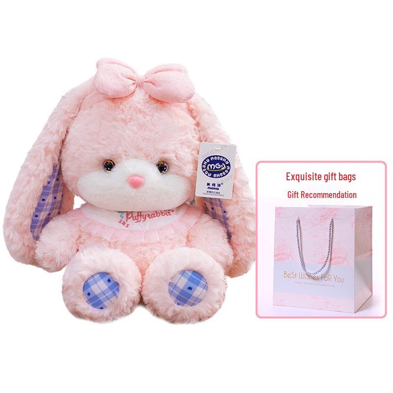 Adorable White Bunny Plush Toy - Perfect Sweet Healing Birthday Gift