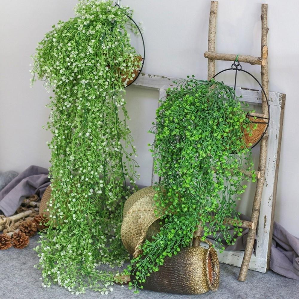 Artificial Flowers Artificial Plants Vine Plastic Simulation Greenery Fake Plant Vine  Wall Decor