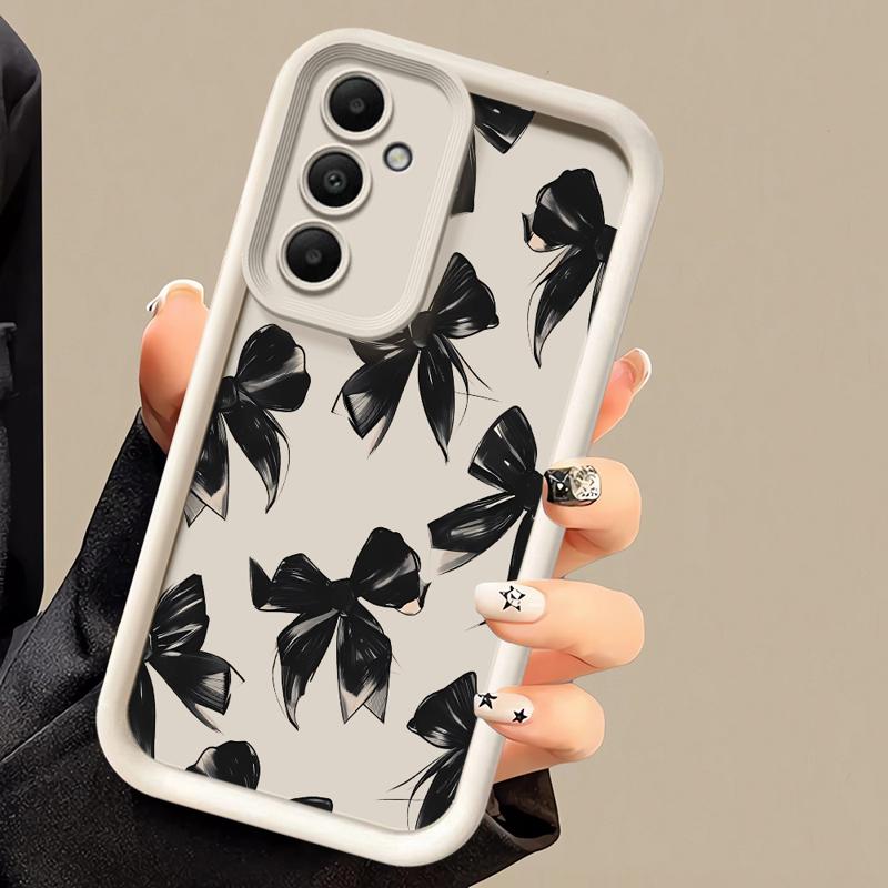 Phone case for Samsung Galaxy A55 A52 A33 cases A24 A15 A12 A23 A22 5G A54 A52s A53 A14 funda Cover Cool Luxury Red Cartoon Bow