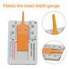 1pc Plastic Tire Tread Ruler 0-20MM Vernier Depth Caliper Tire Tread Depth Ruler Portable Tire Tread Depth Gauge Tyre Tread Tool