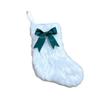 DIY Plush Sock Pendant Bow Christmas Hanging Decoration Festival Xmas Tree Ornament  Party Supplies