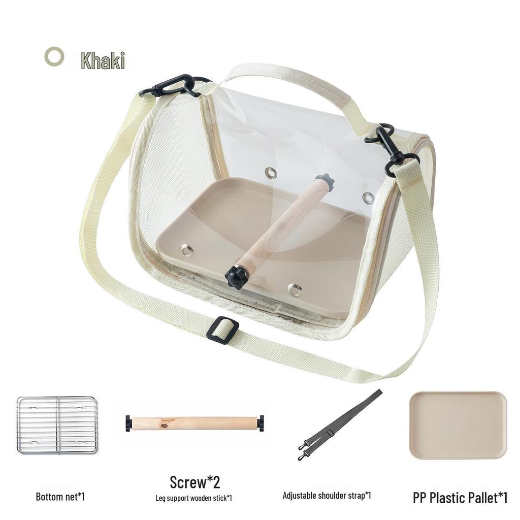Portable Pet Carrier: Ideal for Small Birds, Pigeons, Lizards, Hamsters, and Cockatiels