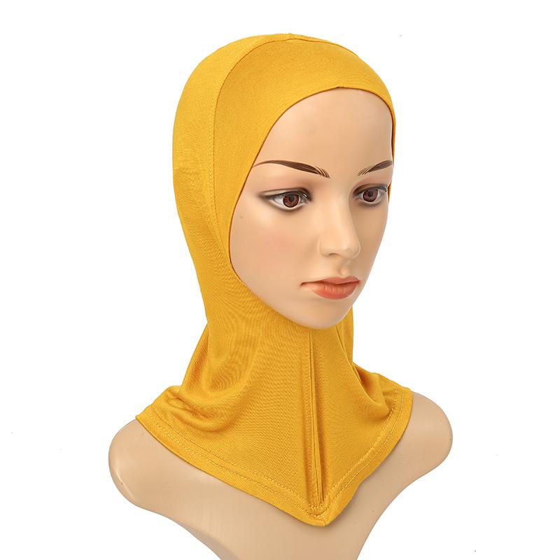 Muslim Full Coverage Undercap Women Cotton Jersey Hijab Elastic Bonnet Plain Underscarf Fashion Inner Headband Turban