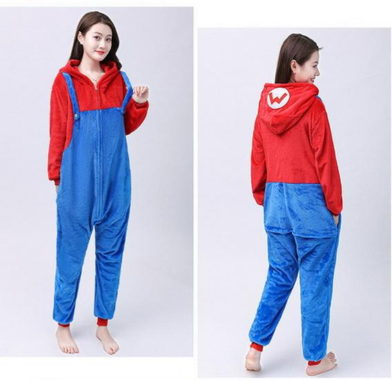 Erwachsene Flanell Rentier Einteiler Pyjamas - Dicke Winter Homewear