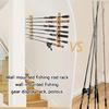Angelrutenhalter Lagerungs-Organizer Ausstellungsständer Angelrutenregal Halter Hält 6 Angelruten für Garage Keller