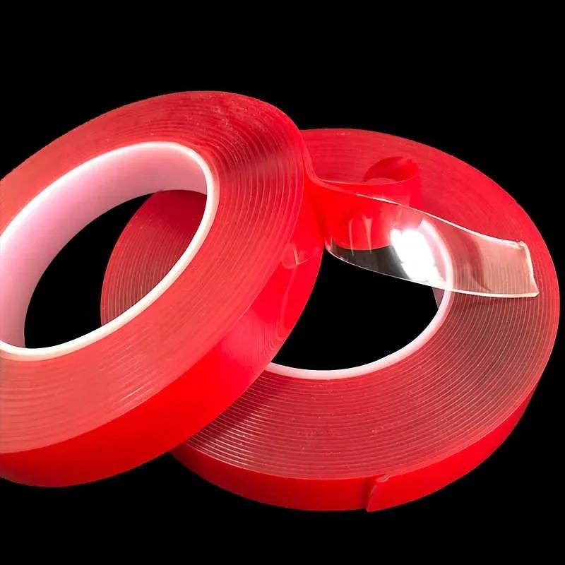 5/10/15/20/25/30mm Double Sided Adhesive Tape Super Strong Viscosity Transparent Tapes No Traces Fixed Stickers for Home Office