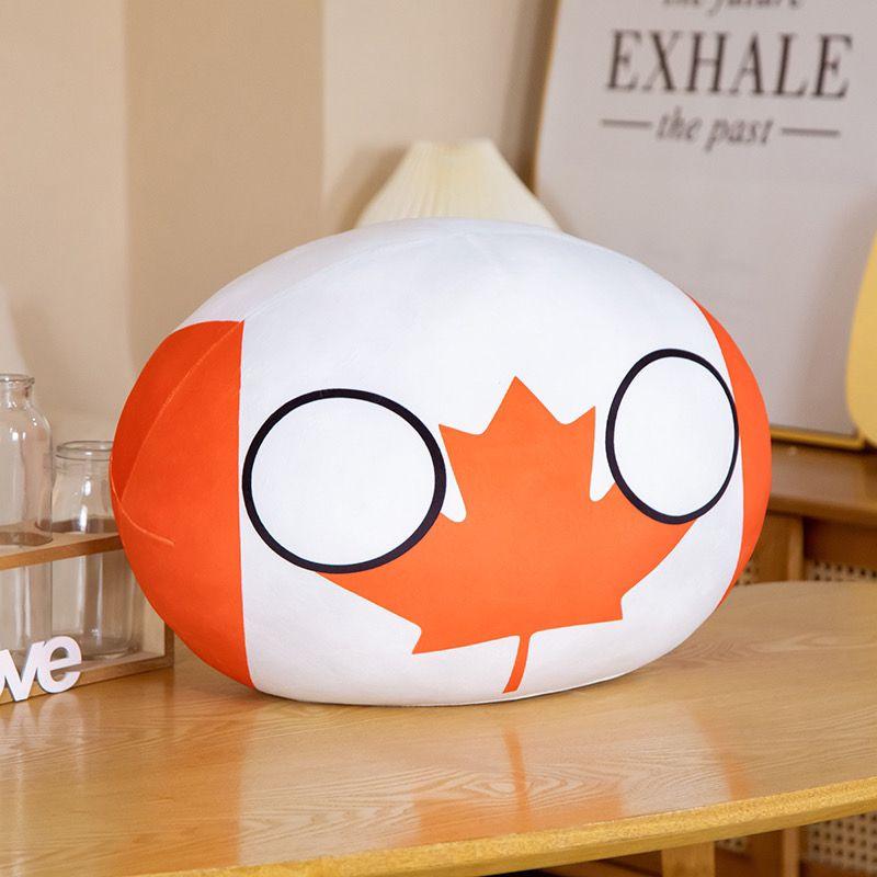 Polandball National Ball Peripheral China Soviet Union Dumpling Pillow Anime Peripheral Figurine Doll Secondary Element Cute