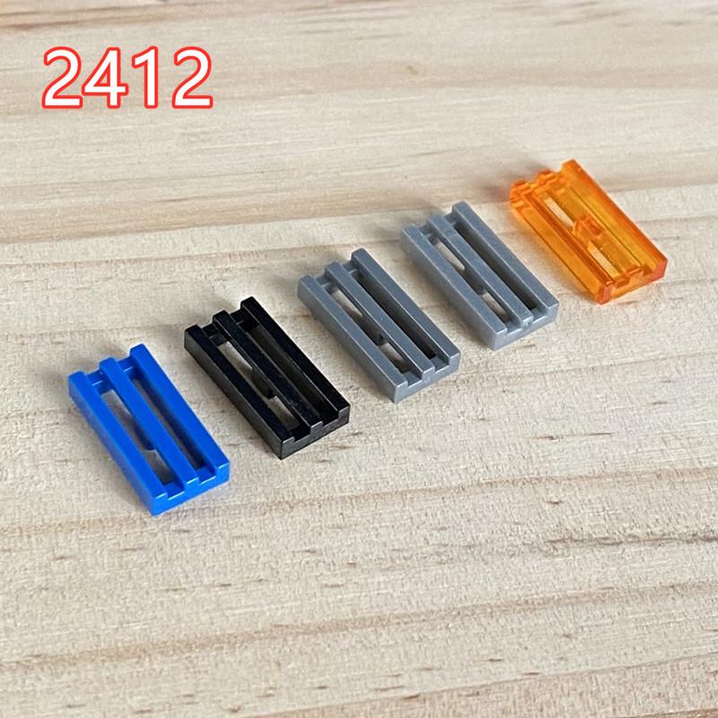 Compatible With Small Particle Building Block Parts Parts 2412 Accessories 1X2 Flat Grating, Smooth Surface, Flat Double Line