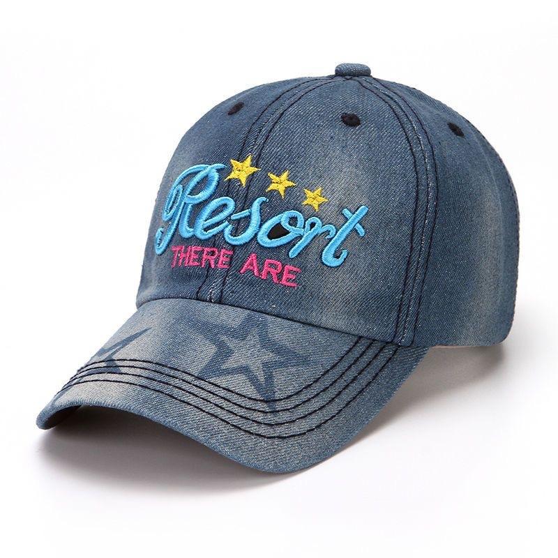 Cowboy Hat Women's Spring Korean Style Letter Cap Fashion Versatile Student Baseball Cap Sun Protection Sun Hat