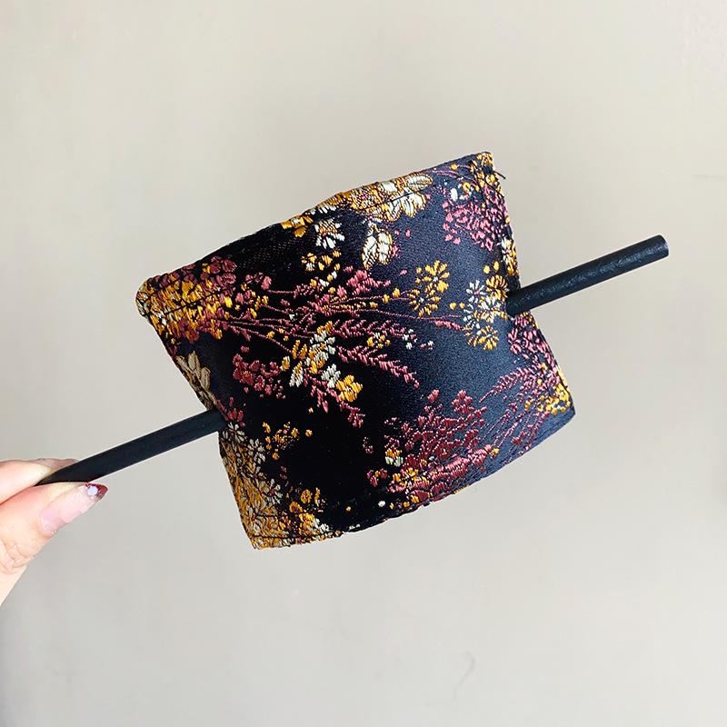 

Винтажная заколка для волос в форме веера с цветочной вышивкой - Новый китайский тренд, высококачественный аксессуар для волос