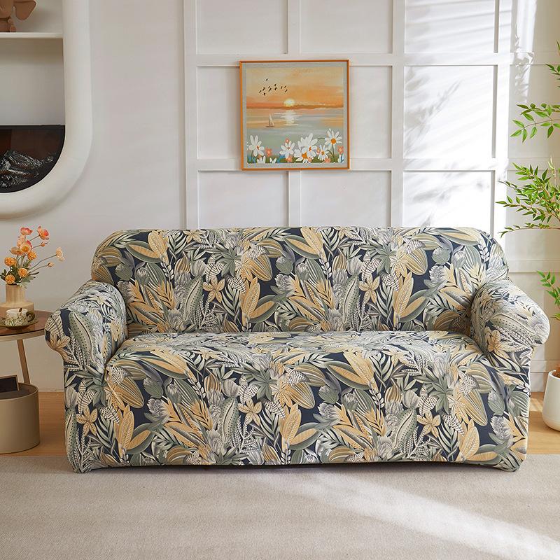Stretch Milk Silk Printed All Inclusive Universal Sofa Cover Sofa Cover