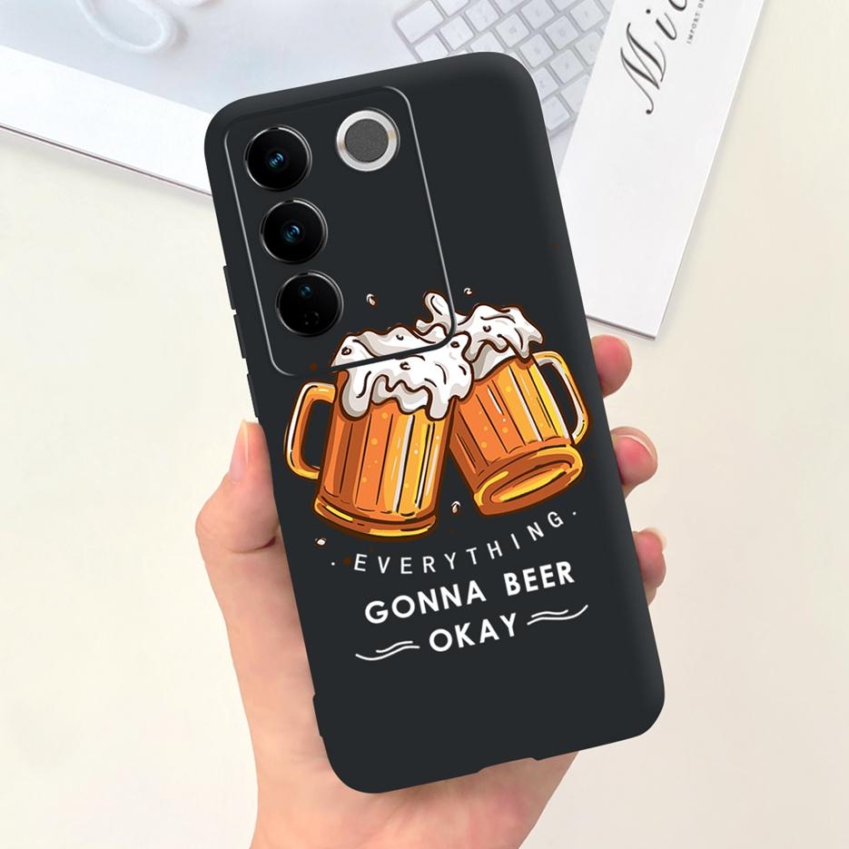 For Vivo V27 Case Vivo V27e V2237 Cute Fashion Painted Cover Soft Silicone Phone Case For Vivo V27 Pro V 27 V27e Back Cover Bags