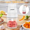 350W High-Power Food Processor, 5-in-1, Mincer, 4 Stainless Steel Blades, 600ml Glass Bowl, Mixer/Chopper, Washable, Overheat Protection, Compact Desi