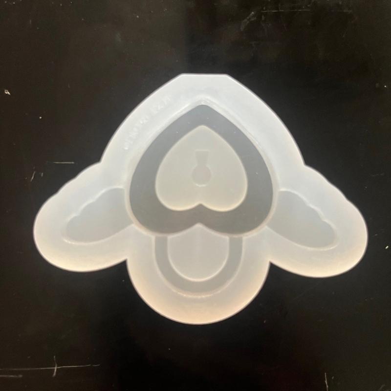 Quicksand Keychain Resin Molds Bear Rabbit Shaker Silicone Mold Unique Jewelry Making DIY Keychain Necklace Pendant Mold