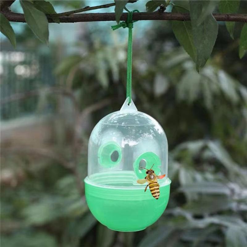HHO-10PCS Yellowjacket Wasp Trap Hanging Plastic Asian Hornet Catcher Fly Killer Anti-Bee Mosquito Pest Control
